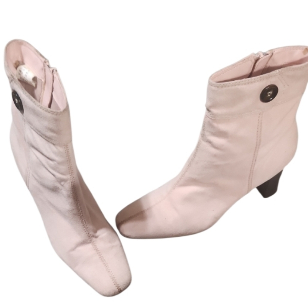 Elegant Pink Ankle Boots 8